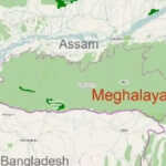 Assam-Meghalaya map